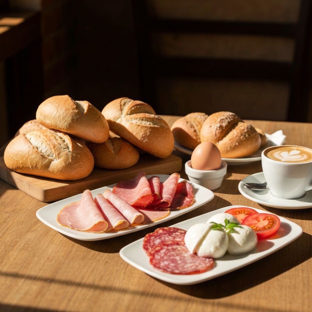 Herzhaftes Frühstück im Eiscafé Dolomiti Augsburg Lechhausen