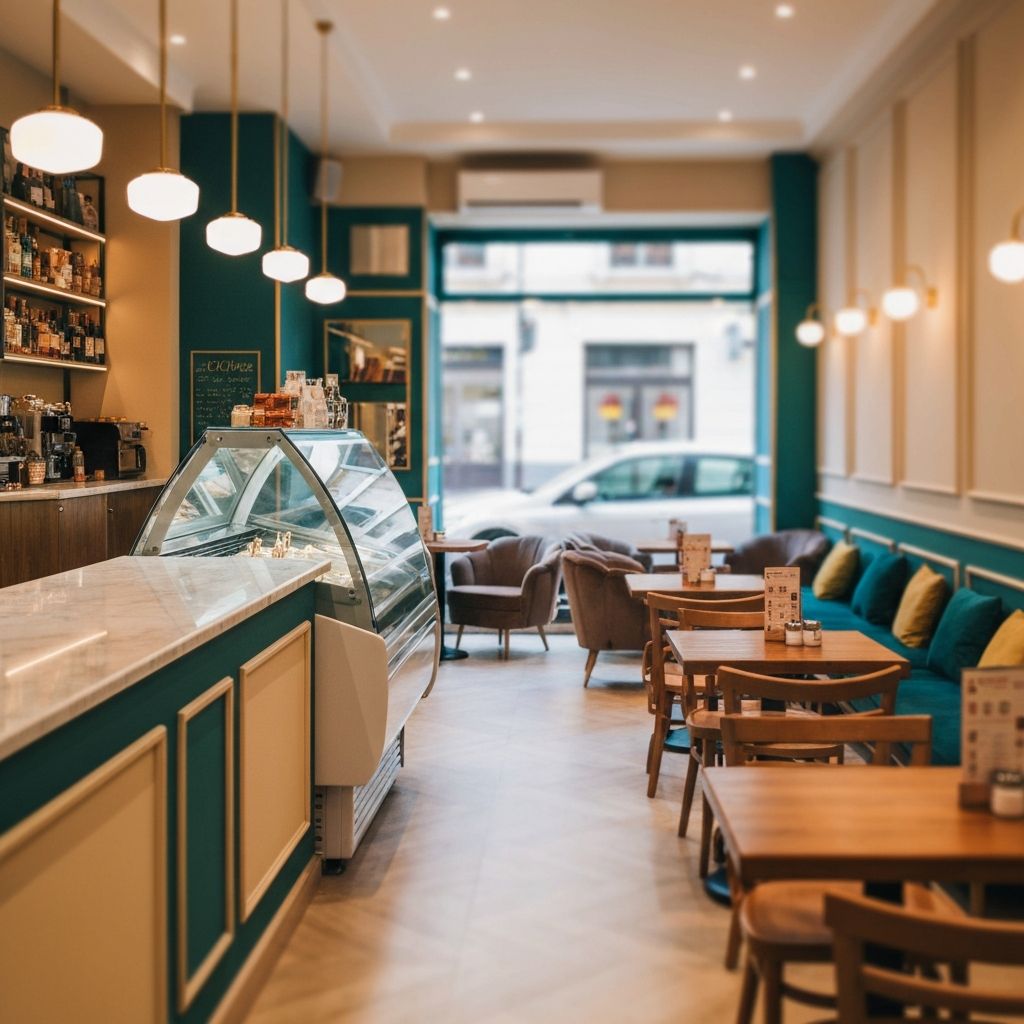 Gemütliche Atmosphäre im Eiscafé Dolomiti Augsburg